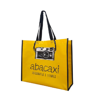 Sacola de ráfia com logo??